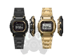 Da esquerda para a direita: Casio G-Shock GMW-BZ5000GD-1 e GMW-BZ5000GD-9. (Fonte da imagem: @geesgshock no Instagram)