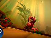 Captura de tela do jogo Another Crab's Treasure que mostra os ambientes e a jogabilidade. (Fonte da imagem: Steam - Editado)