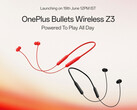 O OnePlus Bullets Wireless Z3 (na foto) será lançado como sucessor do OnePlus Bullets Wireless Z2 de 2022. (Fonte da imagem: OnePlus)
