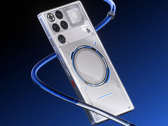 O RedMagic 11 Pro combinará o Snapdragon 8 Elite Gen 5 com o chipset para jogos Red Core R4. Na foto: uma imagem promocional do telefone. (Fonte da imagem: RedMagic)