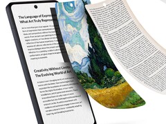 O Alcatel V3 Ultra também foi projetado para exibir livros eletrônicos. (Fonte da imagem: Alcatel)