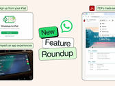As últimas melhorias do WhatsApp incluem cadastros pelo iPad, suporte aprimorado a PDFs e compartilhamento de músicas. 