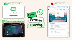 As últimas melhorias do WhatsApp incluem cadastros pelo iPad, suporte aprimorado a PDFs e compartilhamento de músicas. 