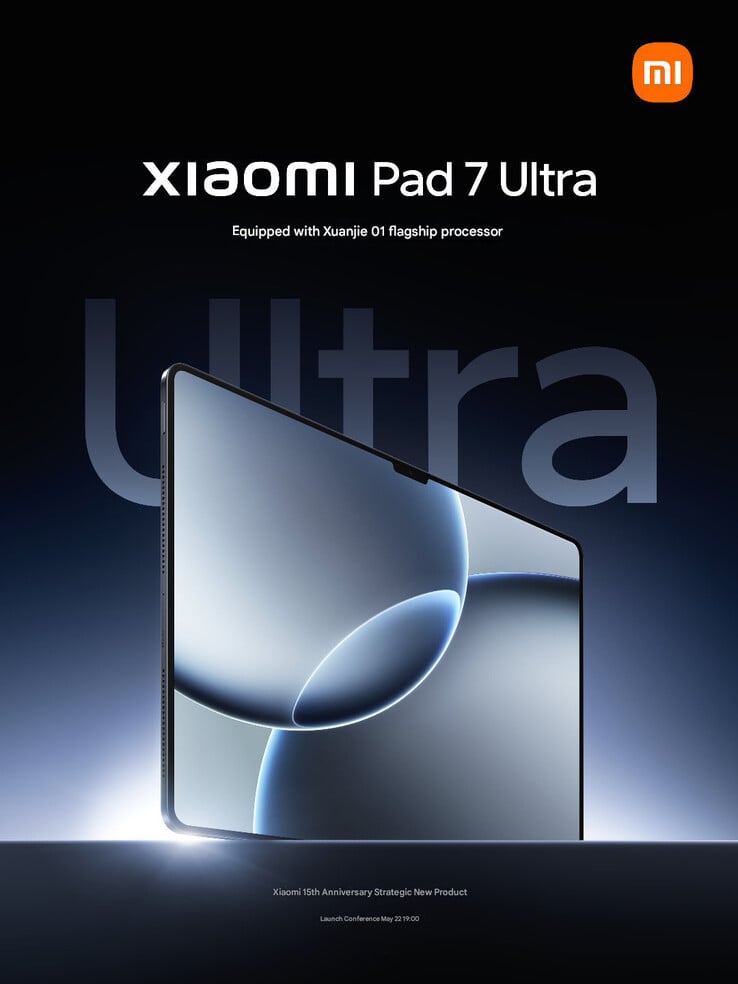 A nova imagem teaser do Xiaomi Pad 7 Ultra (Fonte da imagem: Xiaomi - tradução automática)