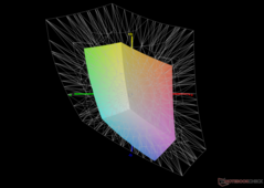 vs. Display P3: 40,7% de cobertura