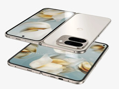 O Google parece não ter feito quase nenhuma mudança visual com seu novo dobrável. (Fonte da imagem: Android Headlines & OnLeaks)