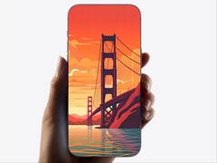 Uma renderização de 2023 mostrando um iPhone sem moldura que parece uma folha de vidro. (Fonte da imagem: Ice Universe on X)