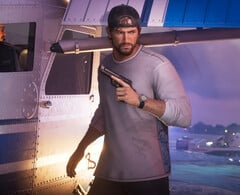 Jason, o protagonista de GTA 6, segurando uma arma de mão.