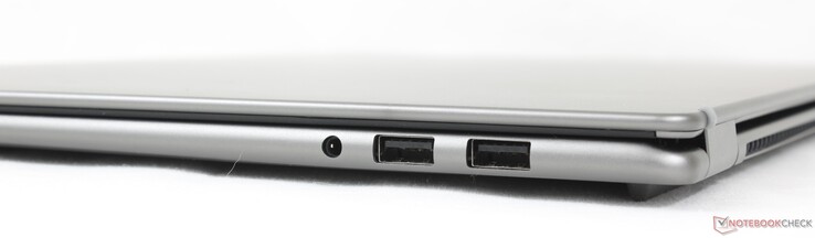 Direita: Fone de ouvido de 3,5 mm, 2x USB-A 3.2 Gen. 1