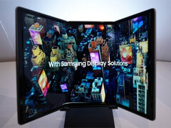 A Samsung pode lançar pelo menos mais uma geração de dobráveis antes de chegar à sua primeira tripla. (Fonte da imagem: Samsung Display)