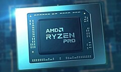O processador AMD Ryzen 7 PRO 6850H é capaz de produzir uma taxa máxima de impulso de 4,7 GHz. (Fonte de imagem: AMD - editado)