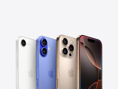 Imagem promocional exibindo as câmeras de todas as variantes do iPhone 16 contra um fundo cinza. (Fonte da imagem: Apple)