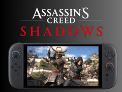 Assassin's Creed Shadows jogando no Switch 2 (Fonte da imagem: Ubisoft, Nintendo of America com edições)
