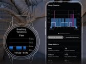 A versão beta 24.04 da Garmin soluciona problemas com a nova ferramenta de variações de respiração (na foto) para alguns smartwatches Forerunner. (Fonte da imagem: Garmin)