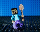 Uma imagem mostrando uma minifigura de Steve do Minecraft.