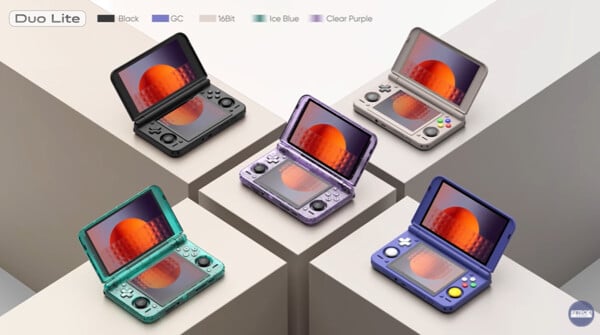 O Retroid Pocket Duo Lite estará disponível em cinco cores.