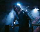 Uma captura de tela de Keanu Reeves como Johnny Silverhand em Cyberpunk 2077 (fonte da imagem: SteamDB)