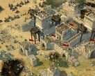 Uma imagem que mostra um castelo no jogo Stronghold Crusader 2.