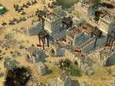 Uma imagem que mostra um castelo no jogo Stronghold Crusader 2.