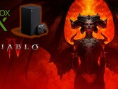 Um Xbox Série X com o tema Diablo IV está alegadamente em funcionamento (imagem via @bilibili_kun no Twitter)