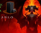 Um Xbox Série X com o tema Diablo IV está alegadamente em funcionamento (imagem via @bilibili_kun no Twitter)