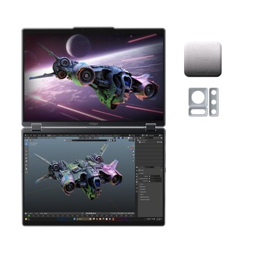 Frente do Yoga Book Pro 3D