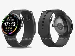 Até o momento, surgiram apenas renderizações baseadas em CAD mostrando o Pixel Watch 4. (Fonte da imagem: Android Headlines &amp;amp; OnLeaks)