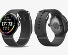Até o momento, surgiram apenas renderizações baseadas em CAD mostrando o Pixel Watch 4. (Fonte da imagem: Android Headlines &amp; OnLeaks)