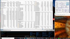 System information during a FurMark and Prime95 combined stress test