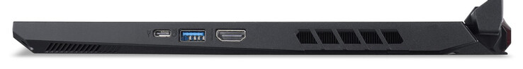 Lado direito: USB 3.2 Gen 2 (Tipo-C), USB 3.2 Gen 2 (Tipo-A), HDMI