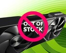 GPU da Nvidia com símbolo de fora de estoque é mostrado (Fonte da imagem: Nvidia com edições)