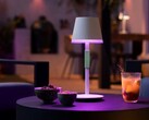 Uma nova linha de produtos de iluminação inteligente da Philips Hue é lançada neste verão, incluindo o candeeiro de mesa portátil Go. (Fonte de imagem: Philips Hue)
