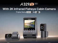 A câmera de painel VIOFO A329S 3CH pode capturar imagens de até 4K/60 fps (Fonte da imagem: VIOFO)