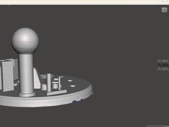 Diâmetro da esfera do Scanbench medido no MeshMixer