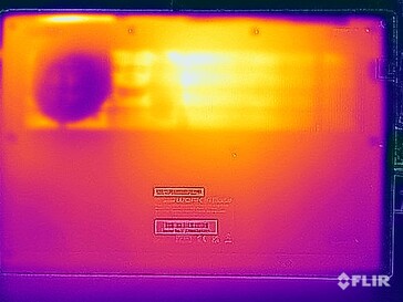 Teste de estresse de temperatura da superfície (parte inferior)