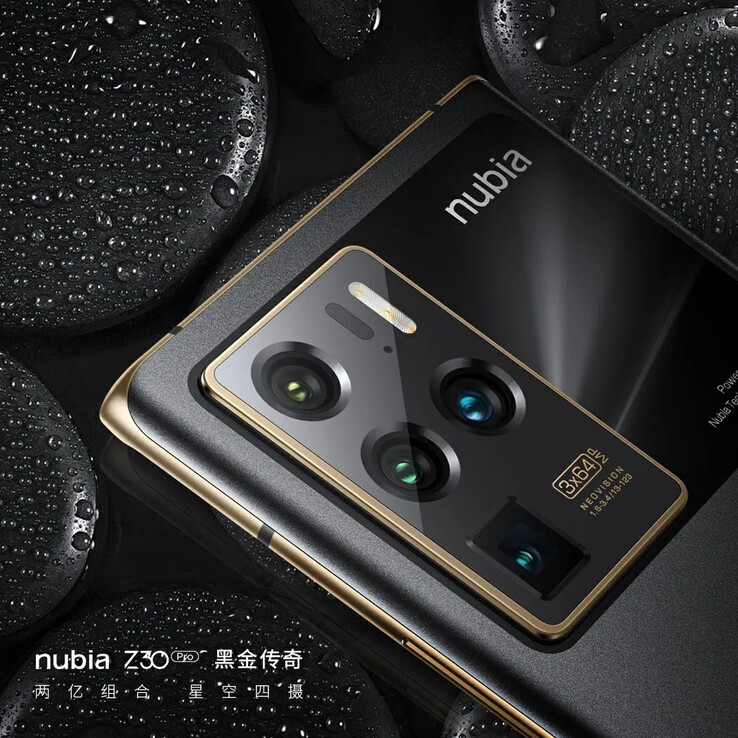 O Z30 Pro vem em preto, prata ou opções de cor "Black Gold Legend". (Fonte: Nubia)