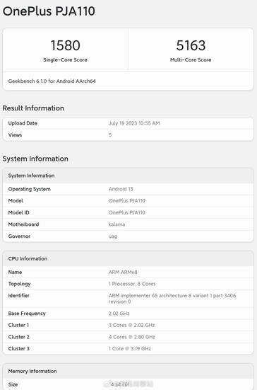 Enquanto isso, o "Ace 2 Pro" supostamente aparece no Geekbench. (Fonte: OnLeaks via MySmartPrice, Geekbench via Digital Chat Station)