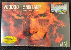 Lendária placa de vídeo 3dfx Voodoo 5 5500 AGP, caixa de varejo lacrada em 2023 (Fonte: eBay)