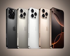 O Apple iPhone 16 Pro está disponível em quatro cores. 