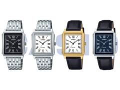 Da esquerda para a direita, Casio MTP-B190D-1BV, MTP-B190D-7BV, MTP-B190GL-7BV e MTP-B190L-2BV. (Fonte da imagem: Casio)