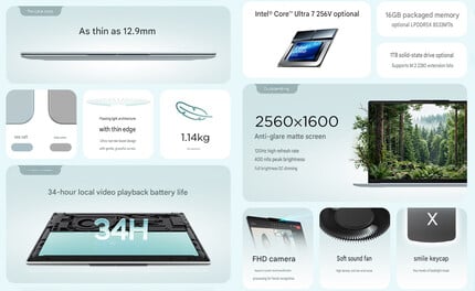 Principais destaques do laptop (tradução automática)