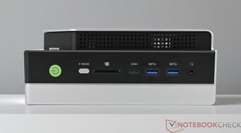 GMKtec EVO-X2 - Conexões frontais