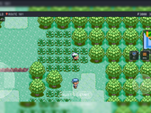 PokeDaisy jogando um jogo de Pokémon com sobreposições extras na tela