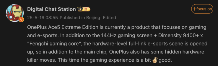 Destaques vazados do próximo celular OnePlus. (Fonte da imagem: Weibo - tradução automática)
