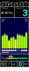 Recepção GPS ao ar livre