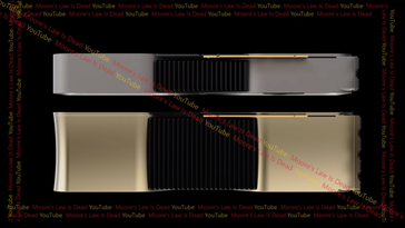 Nvidia Titan Ada cooler vs design de referência (imagem através da Lei de Moore está morta)