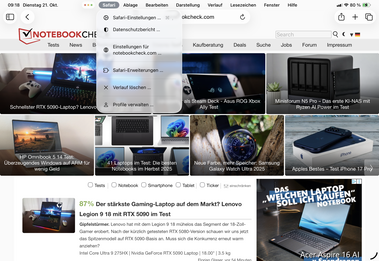 o iPadOS 26 agora vem com uma barra de menus (fonte da imagem: Notebookcheck)