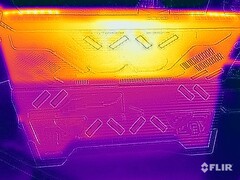 Teste de estresse das temperaturas de superfície (traseiro)