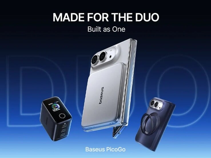 A nova linha Baseus iPhone Duo inclui um carregador de 100 W, uma capa e um carregador portátil magnético.