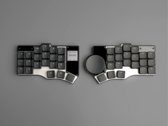 Teclado ergonômico sem fio de perfil baixo Beekeeb Toucan
